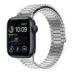 Correia de Relógio de Metal Magnética de Aço Inoxidável Bamboo, Para Apple Watch Series 8 41mm, Para Apple Watch Series 8 45mm, Para Apple Watch SE 2022 40mm, Para Apple Watch SE 2022 44mm, Para Apple Watch Series 7 41mm, Para Apple Watch Series 7 45mm