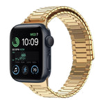 Correia de Relógio de Metal Magnética de Aço Inoxidável Bamboo, Para Apple Watch Series 8 41mm, Para Apple Watch Series 8 45mm, Para Apple Watch SE 2022 40mm, Para Apple Watch SE 2022 44mm, Para Apple Watch Series 7 41mm, Para Apple Watch Series 7 45mm