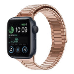 Correia de Relógio de Metal Magnética de Aço Inoxidável Bamboo, Para Apple Watch Series 8 41mm, Para Apple Watch Series 8 45mm, Para Apple Watch SE 2022 40mm, Para Apple Watch SE 2022 44mm, Para Apple Watch Series 7 41mm, Para Apple Watch Series 7 45mm