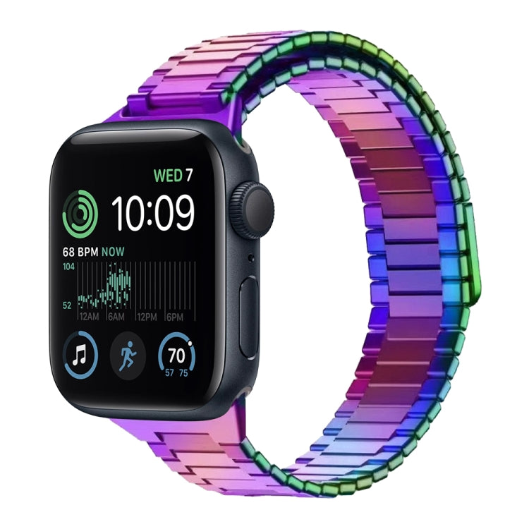 Correia de Relógio de Metal Magnética de Aço Inoxidável Bamboo, Para Apple Watch Series 8 41mm, Para Apple Watch Series 8 45mm, Para Apple Watch SE 2022 40mm, Para Apple Watch SE 2022 44mm, Para Apple Watch Series 7 41mm, Para Apple Watch Series 7 45mm
