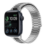 Correia de Relógio de Metal Magnética de Aço Inoxidável Bamboo, Para Apple Watch Series 8 41mm, Para Apple Watch Series 8 45mm, Para Apple Watch SE 2022 40mm, Para Apple Watch SE 2022 44mm, Para Apple Watch Series 7 41mm, Para Apple Watch Series 7 45mm