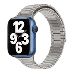 Correia de Relógio de Metal Magnética de Aço Inoxidável Bamboo, Para Apple Watch Series 8 41mm, Para Apple Watch Series 8 45mm, Para Apple Watch SE 2022 40mm, Para Apple Watch SE 2022 44mm, Para Apple Watch Series 7 41mm, Para Apple Watch Series 7 45mm