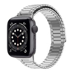 Correia de Relógio de Metal Magnética de Aço Inoxidável Bamboo, Para Apple Watch Series 6 40mm, Para Apple Watch Series 6 44mm, Para Apple Watch Series 5 44mm, Para Apple Watch Series 5 40mm, Para Apple Watch Series 4 44mm, Para Apple Watch Series 4 40mm