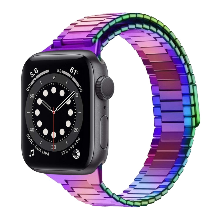 Correia de Relógio de Metal Magnética de Aço Inoxidável Bamboo, Para Apple Watch Series 6 40mm, Para Apple Watch Series 6 44mm, Para Apple Watch Series 5 44mm, Para Apple Watch Series 5 40mm, Para Apple Watch Series 4 44mm, Para Apple Watch Series 4 40mm
