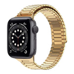 Correia de Relógio de Metal Magnética de Aço Inoxidável Bamboo, Para Apple Watch Series 6 40mm, Para Apple Watch Series 6 44mm, Para Apple Watch Series 5 44mm, Para Apple Watch Series 5 40mm, Para Apple Watch Series 4 44mm, Para Apple Watch Series 4 40mm