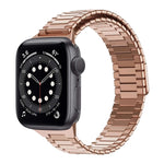 Correia de Relógio de Metal Magnética de Aço Inoxidável Bamboo, Para Apple Watch Series 6 40mm, Para Apple Watch Series 6 44mm, Para Apple Watch Series 5 44mm, Para Apple Watch Series 5 40mm, Para Apple Watch Series 4 44mm, Para Apple Watch Series 4 40mm