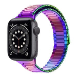 Correia de Relógio de Metal Magnética de Aço Inoxidável Bamboo, Para Apple Watch Series 6 40mm, Para Apple Watch Series 6 44mm, Para Apple Watch Series 5 44mm, Para Apple Watch Series 5 40mm, Para Apple Watch Series 4 44mm, Para Apple Watch Series 4 40mm