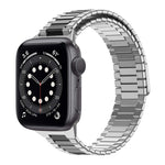 Correia de Relógio de Metal Magnética de Aço Inoxidável Bamboo, Para Apple Watch Series 6 40mm, Para Apple Watch Series 6 44mm, Para Apple Watch Series 5 44mm, Para Apple Watch Series 5 40mm, Para Apple Watch Series 4 44mm, Para Apple Watch Series 4 40mm