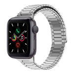 Correia de Relógio de Metal Magnética de Aço Inoxidável Bamboo, Para Apple Watch Series 6 40mm, Para Apple Watch Series 6 44mm, Para Apple Watch Series 5 44mm, Para Apple Watch Series 5 40mm, Para Apple Watch Series 4 44mm, Para Apple Watch Series 4 40mm