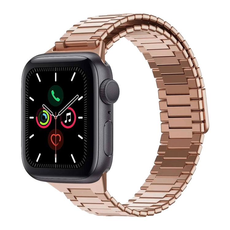 Correia de Relógio de Metal Magnética de Aço Inoxidável Bamboo, Para Apple Watch Series 6 40mm, Para Apple Watch Series 6 44mm, Para Apple Watch Series 5 44mm, Para Apple Watch Series 5 40mm, Para Apple Watch Series 4 44mm, Para Apple Watch Series 4 40mm
