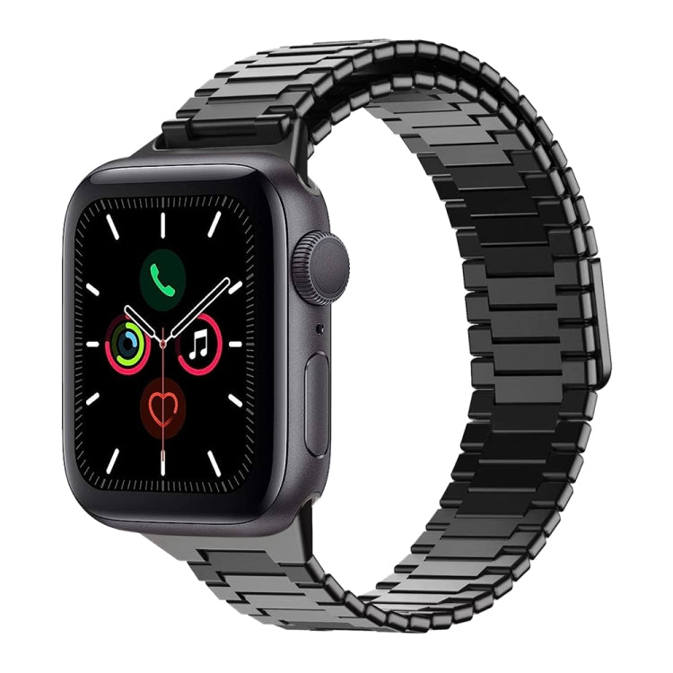 Correia de Relógio de Metal Magnética de Aço Inoxidável Bamboo, Para Apple Watch Series 6 40mm, Para Apple Watch Series 6 44mm, Para Apple Watch Series 5 44mm, Para Apple Watch Series 5 40mm, Para Apple Watch Series 4 44mm, Para Apple Watch Series 4 40mm