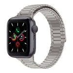 Correia de Relógio de Metal Magnética de Aço Inoxidável Bamboo, Para Apple Watch Series 6 40mm, Para Apple Watch Series 6 44mm, Para Apple Watch Series 5 44mm, Para Apple Watch Series 5 40mm, Para Apple Watch Series 4 44mm, Para Apple Watch Series 4 40mm