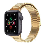 Correia de Relógio de Metal Magnética de Aço Inoxidável Bamboo, Para Apple Watch Series 6 40mm, Para Apple Watch Series 6 44mm, Para Apple Watch Series 5 44mm, Para Apple Watch Series 5 40mm, Para Apple Watch Series 4 44mm, Para Apple Watch Series 4 40mm
