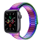 Correia de Relógio de Metal Magnética de Aço Inoxidável Bamboo, Para Apple Watch Series 6 40mm, Para Apple Watch Series 6 44mm, Para Apple Watch Series 5 44mm, Para Apple Watch Series 5 40mm, Para Apple Watch Series 4 44mm, Para Apple Watch Series 4 40mm