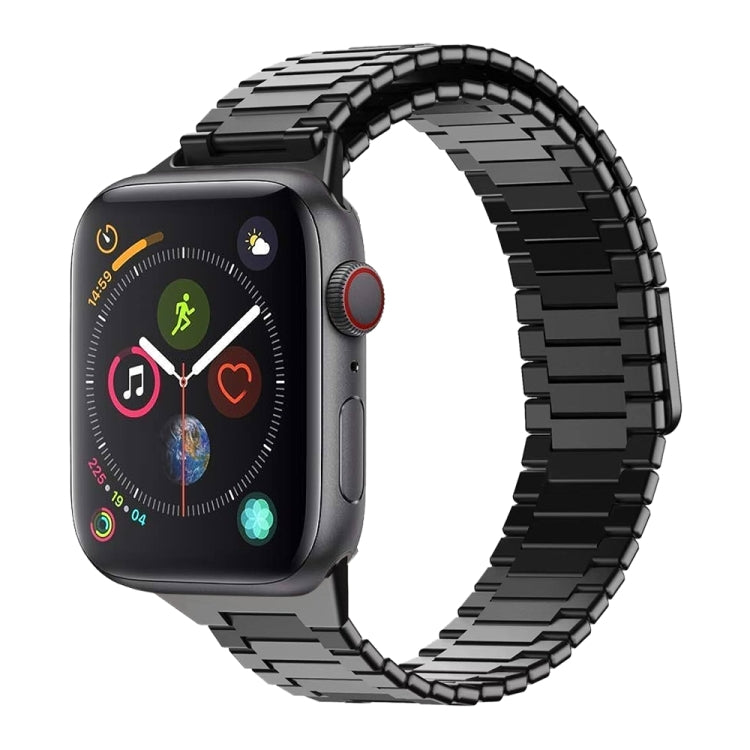 Correia de Relógio de Metal Magnética de Aço Inoxidável Bamboo, Para Apple Watch Series 6 40mm, Para Apple Watch Series 6 44mm, Para Apple Watch Series 5 44mm, Para Apple Watch Series 5 40mm, Para Apple Watch Series 4 44mm, Para Apple Watch Series 4 40mm
