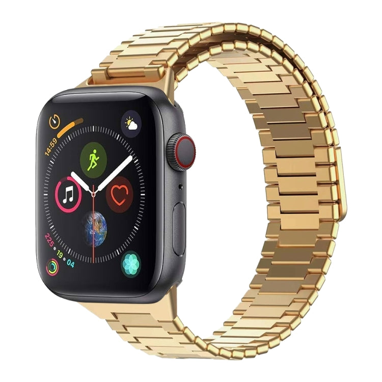 Correia de Relógio de Metal Magnética de Aço Inoxidável Bamboo, Para Apple Watch Series 6 40mm, Para Apple Watch Series 6 44mm, Para Apple Watch Series 5 44mm, Para Apple Watch Series 5 40mm, Para Apple Watch Series 4 44mm, Para Apple Watch Series 4 40mm