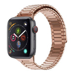 Correia de Relógio de Metal Magnética de Aço Inoxidável Bamboo, Para Apple Watch Series 6 40mm, Para Apple Watch Series 6 44mm, Para Apple Watch Series 5 44mm, Para Apple Watch Series 5 40mm, Para Apple Watch Series 4 44mm, Para Apple Watch Series 4 40mm