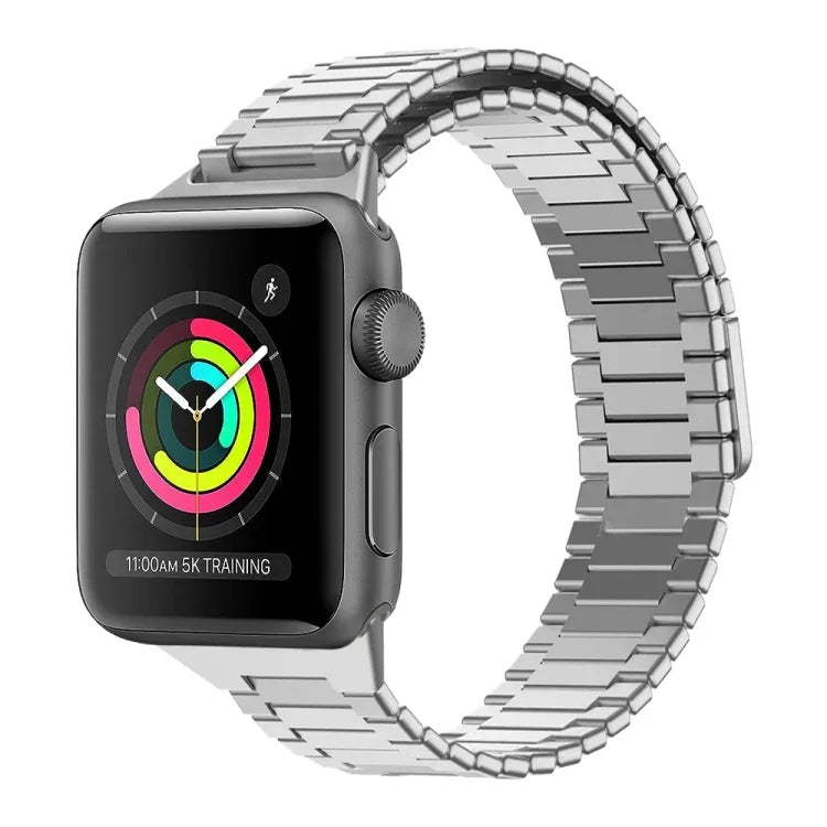 Pulseira de Relógio Metálica Magnética em Aço Inoxidável com Bambu, Para Apple Watch Series 3 38mm, Para Apple Watch Series 3 42mm