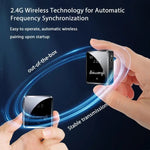 Microfone Lavalier Sem Fios com Redução de Ruído SX39 para iPhone com Transmissor Duplo + Recetor, Para iPhone