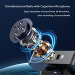 Microfone Lavalier Sem Fios com Redução de Ruído SX39 para iPhone com Transmissor Duplo + Recetor, Para iPhone
