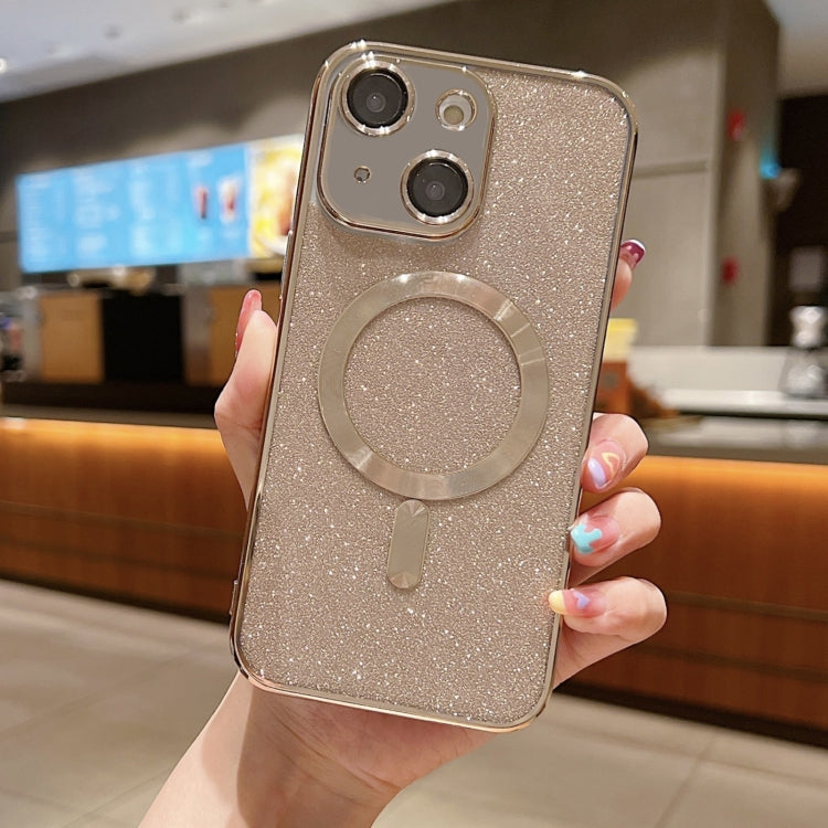 Capa de Telemóvel TPU MagSafe com Electroplating de Glitter, Para iPhone 16 Pro, Para iPhone 16 Plus, Para iPhone 16, Para iPhone 15 Pro Max, Para iPhone 15 Pro, Para iPhone 15 Plus