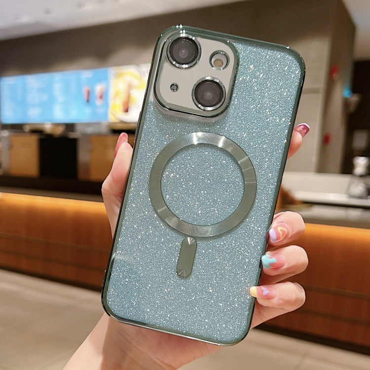 Capa de Telemóvel TPU MagSafe com Electroplating de Glitter, Para iPhone 16 Pro, Para iPhone 16 Plus, Para iPhone 16, Para iPhone 15 Pro Max, Para iPhone 15 Pro, Para iPhone 15 Plus