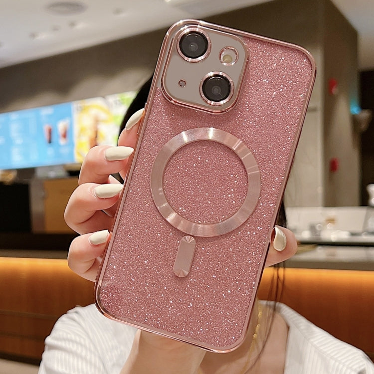 Capa de Telemóvel TPU MagSafe com Electroplating de Glitter, Para iPhone 16 Pro, Para iPhone 16 Plus, Para iPhone 16, Para iPhone 15 Pro Max, Para iPhone 15 Pro, Para iPhone 15 Plus