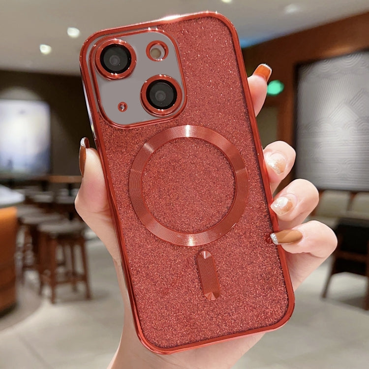 Capa de Telemóvel TPU MagSafe com Electroplating de Glitter, Para iPhone 16 Pro, Para iPhone 16 Plus, Para iPhone 16, Para iPhone 15 Pro Max, Para iPhone 15 Pro, Para iPhone 15 Plus