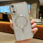 Capa de Telemóvel TPU MagSafe com Electroplating de Glitter, Para iPhone 11 Pro Max, Para iPhone 11, Para iPhone 11 Pro, Para iPhone X / XS, Para iPhone XR, Para iPhone XS Max