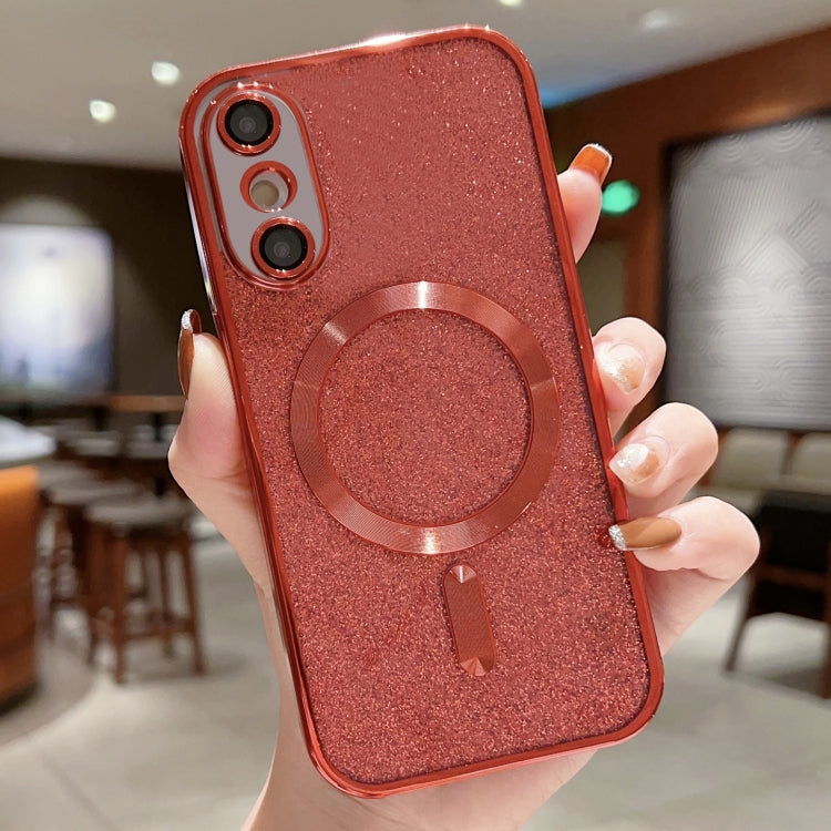 Capa de Telemóvel TPU MagSafe com Electroplating de Glitter, Para iPhone 11 Pro Max, Para iPhone 11, Para iPhone 11 Pro, Para iPhone X / XS, Para iPhone XR, Para iPhone XS Max