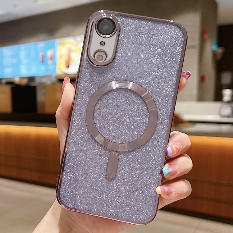 Capa de Telemóvel TPU MagSafe com Electroplating de Glitter, Para iPhone 11 Pro Max, Para iPhone 11, Para iPhone 11 Pro, Para iPhone X / XS, Para iPhone XR, Para iPhone XS Max