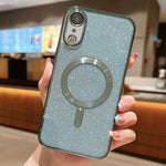 Capa de Telemóvel TPU MagSafe com Electroplating de Glitter, Para iPhone 11 Pro Max, Para iPhone 11, Para iPhone 11 Pro, Para iPhone X / XS, Para iPhone XR, Para iPhone XS Max