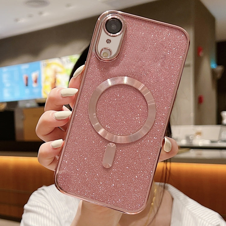 Capa de Telemóvel TPU MagSafe com Electroplating de Glitter, Para iPhone 11 Pro Max, Para iPhone 11, Para iPhone 11 Pro, Para iPhone X / XS, Para iPhone XR, Para iPhone XS Max