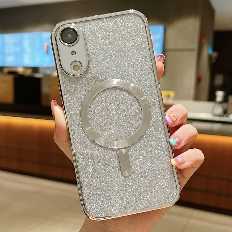 Capa de Telemóvel TPU MagSafe com Electroplating de Glitter, Para iPhone 11 Pro Max, Para iPhone 11, Para iPhone 11 Pro, Para iPhone X / XS, Para iPhone XR, Para iPhone XS Max