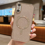 Capa de Telemóvel TPU MagSafe com Electroplating de Glitter, Para iPhone 11 Pro Max, Para iPhone 11, Para iPhone 11 Pro, Para iPhone X / XS, Para iPhone XR, Para iPhone XS Max