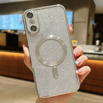 Capa de Telemóvel TPU MagSafe com Electroplating de Glitter, Para iPhone 11 Pro Max, Para iPhone 11, Para iPhone 11 Pro, Para iPhone X / XS, Para iPhone XR, Para iPhone XS Max