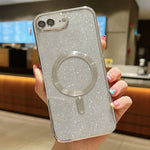 Glitter Electroplating MagSafe TPU Phone Case, For iPhone 7 Plus / 8 Plus
