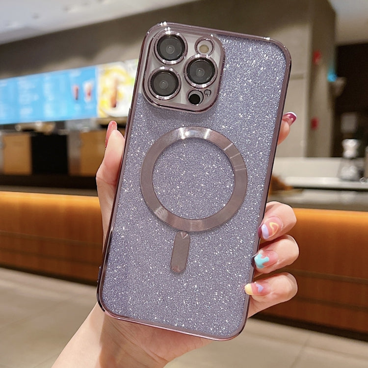 Capa de Telemóvel TPU MagSafe com Electroplating de Glitter, Para iPhone 16 Pro, Para iPhone 16 Plus, Para iPhone 16, Para iPhone 15 Pro Max, Para iPhone 15 Pro, Para iPhone 15 Plus