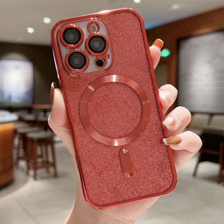 Capa para telemóvel MagSafe TPU com glitter electroplated, para iPhone 17e / 16e, para iPhone 17 Pro Max, para iPhone 17 Pro, para iPhone 17, para iPhone Air, para iPhone 16 Pro Max