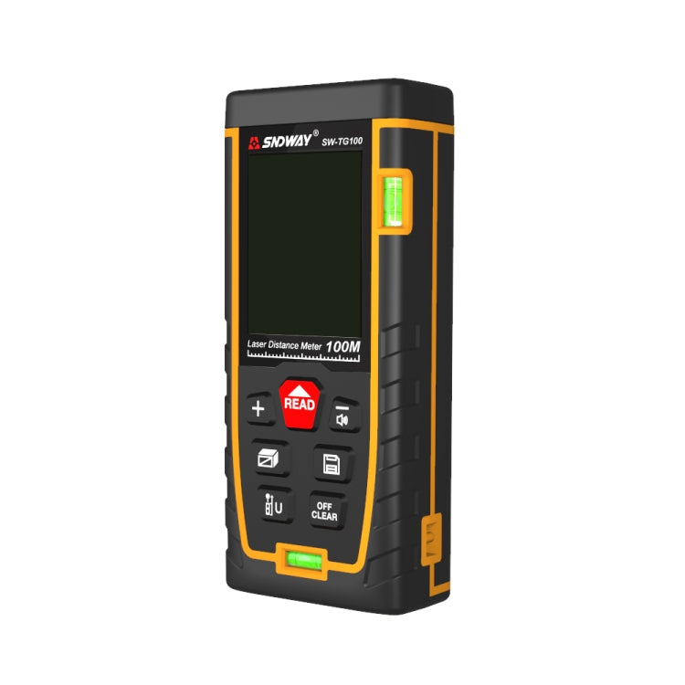 Medidor de Distância a Laser com Bolha Horizontal Dupla SNDWAY SW-TG100, Ferramenta de Alcance Manual