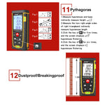 Medidor de Distância a Laser com Bolha Horizontal Dupla SNDWAY SW-TG100, Ferramenta de Alcance Manual