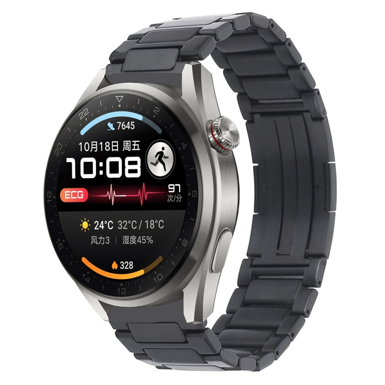H-Shaped Folding Buckle Stainless Steel Metal Watch Band, For Huawei Watch GT4 46mm, For Huawei Watch 4 / 4 Pro, For Huawei Watch Ultimate / Buds, For Huawei Watch GT3 SE, For Huaei Watch 3 Pro New, For Huawei Watch GT3 Pro 46mm / Watch GT3 46mm       ...
