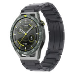 H-Shaped Folding Buckle Stainless Steel Metal Watch Band, For Huawei Watch GT4 46mm, For Huawei Watch 4 / 4 Pro, For Huawei Watch Ultimate / Buds, For Huawei Watch GT3 SE, For Huaei Watch 3 Pro New, For Huawei Watch GT3 Pro 46mm / Watch GT3 46mm       ...