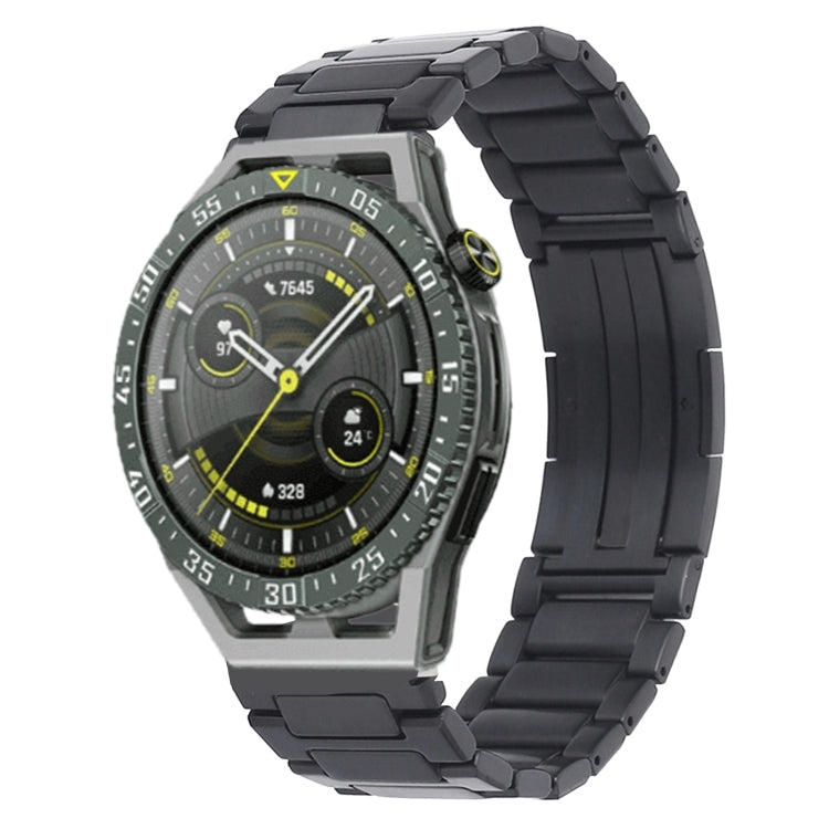 H-Shaped Folding Buckle Stainless Steel Metal Watch Band, For Huawei Watch GT4 46mm, For Huawei Watch 4 / 4 Pro, For Huawei Watch Ultimate / Buds, For Huawei Watch GT3 SE, For Huaei Watch 3 Pro New, For Huawei Watch GT3 Pro 46mm / Watch GT3 46mm       ...