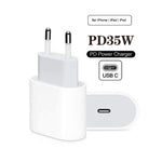 Carregador PD35W USB-C / Tipo-C para Série iPhone / iPad, Ficha UE, Ficha UE