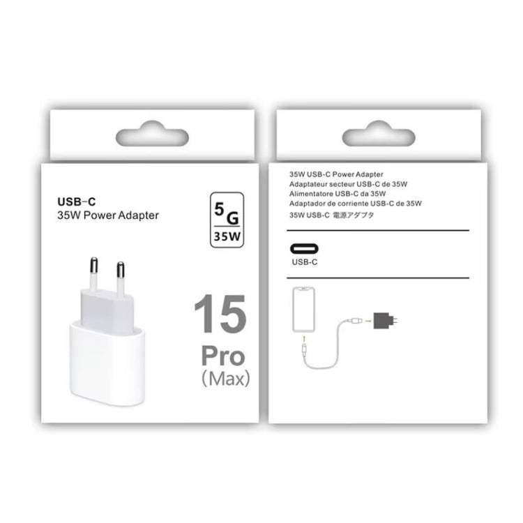 Carregador PD35W USB-C / Tipo-C para Série iPhone / iPad, Ficha UE, Ficha UE
