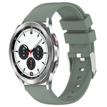 Pulseira de Silicone Lisa de Cor Sólida 20mm, Para Samsung Galaxy Watch 4 Classic 42mm, Para Samsung Galaxy Watch Active 2 44mm, Para Samsung Galaxy Watch Active 2 40mm, Para Samsung Galaxy Watch 42mm