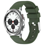 Pulseira de Silicone Lisa de Cor Sólida 20mm, Para Samsung Galaxy Watch 4 Classic 42mm, Para Samsung Galaxy Watch Active 2 44mm, Para Samsung Galaxy Watch Active 2 40mm, Para Samsung Galaxy Watch 42mm