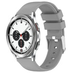 Pulseira de Silicone Lisa de Cor Sólida 20mm, Para Samsung Galaxy Watch 4 Classic 42mm, Para Samsung Galaxy Watch Active 2 44mm, Para Samsung Galaxy Watch Active 2 40mm, Para Samsung Galaxy Watch 42mm