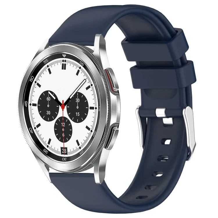 Pulseira de Silicone Lisa de Cor Sólida 20mm, Para Samsung Galaxy Watch 4 Classic 42mm, Para Samsung Galaxy Watch Active 2 44mm, Para Samsung Galaxy Watch Active 2 40mm, Para Samsung Galaxy Watch 42mm